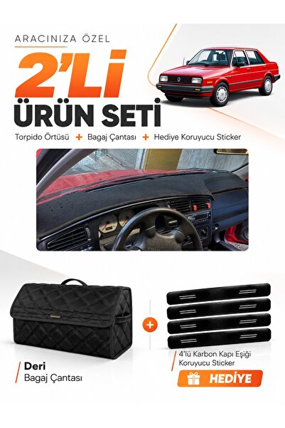 e-biz Volkswagen Jetta (1991-1997) Compatible Dashboard Cover + Leather Trunk...