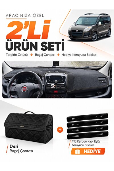 e-biz Fiat Doblo D3 (2010-2013) Compatible Torpedo Cover Without Cover + Leat...