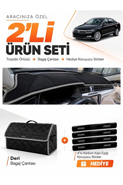 e-biz Volkswagen Passat B8 (2015-2020) Compatible Dashboard Cover + Leather T...