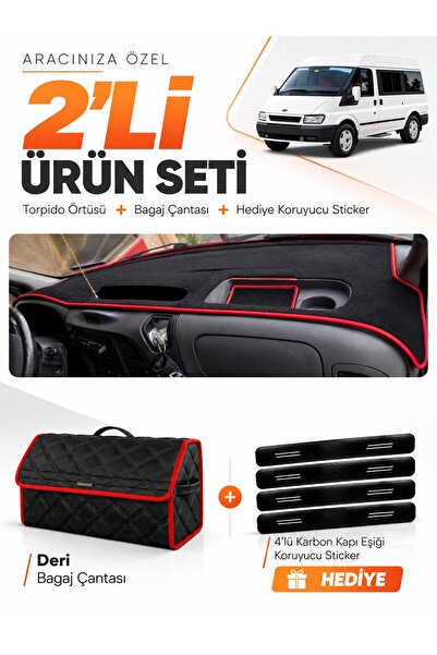 e-biz Ford Transit (2001-2006) Compatible Torpedo Cover + Leather Luggage Bag...