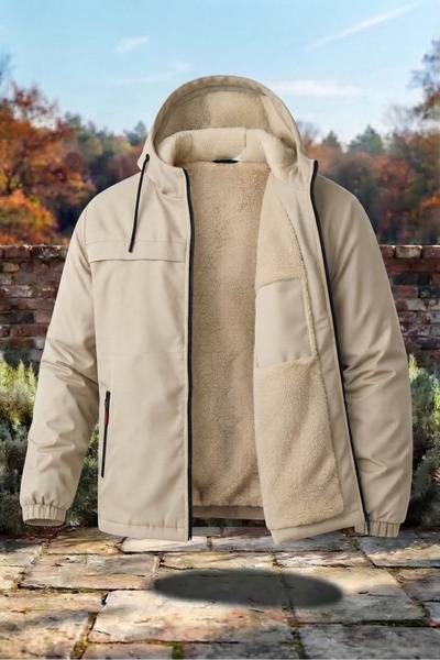 FASHION Men's Water and Wind Resistant Plush Lined Winter Coat Jacket