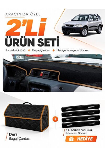 e-biz Honda Cr-V (1996-2001) Compatible Dashboard Cover + Leather Trunk Bag +...