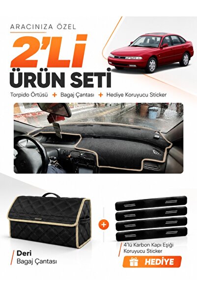 e-biz Mazda 626 Cronos (1991-1996) Compatible Dashboard Cover + Leather Trunk...