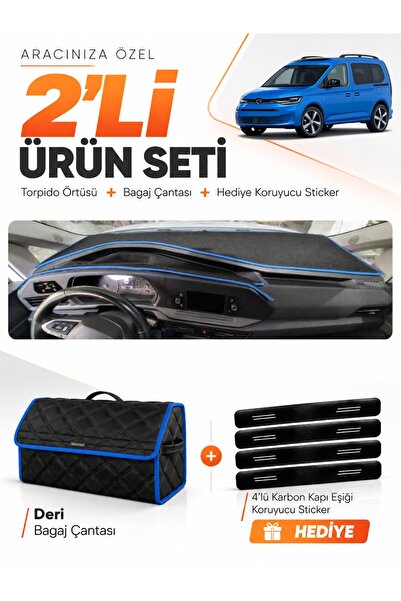 e-biz Volkswagen Caddy (2022-2026) Compatible Dashboard Cover + Leather Trunk...