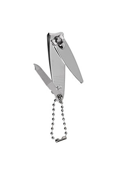 OEM Silver Metallic Nail with File & Chain 5.5cm