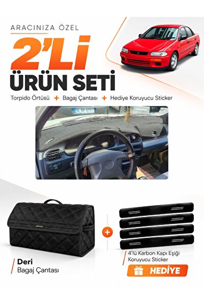 e-biz Mazda 323 Fami̇li̇a Covered (1994-1998) Compatible Glove Box Cover + Le...