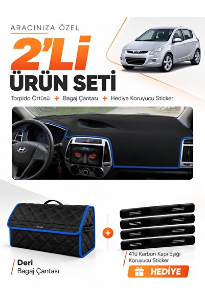 e-biz Hyundai̇ İ20 (2008-2014) Compatible Glove Box Cover + Leather Trunk Bag...