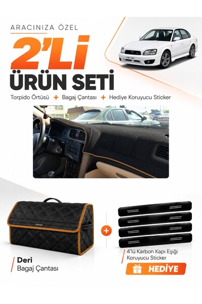 e-biz Subaru Legacy B4 (1998-2003) Compatible Glove Box Cover + Leather Trunk...
