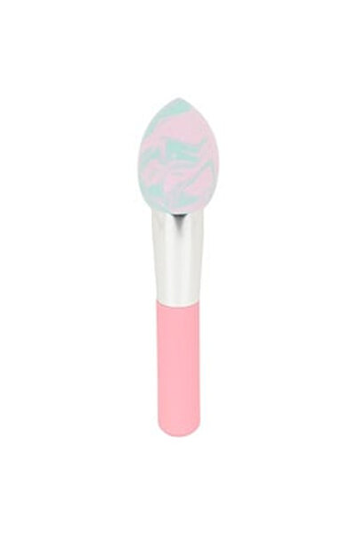 OEM Pensula Burete Concealer cu Maner Argintiu Roz 12cm