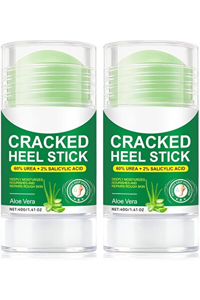 Yelajoy 2Pcs 60% Urea Cracked Heel Stick Balm 1.41oz,2% Salicylic Acid Foot R...