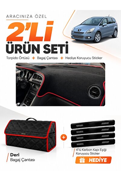 e-biz Peugeot 5008 Without Screen (2010-2014) Compatible Glove Box Cover + Le...