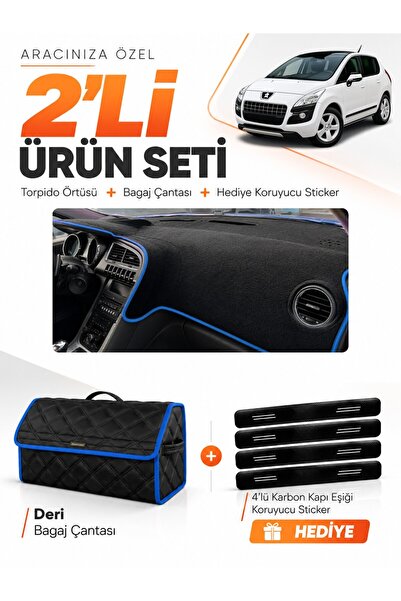 e-biz Peugeot 3008 Without Screen (2010-2015) Compatible Dashboard Cover + Le...