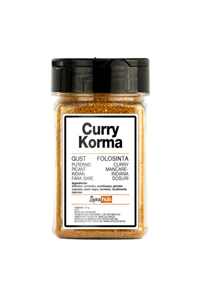 Spicehub Curry Korma 75g SpiceHub, mix de condimente naturale fara sare pentr...