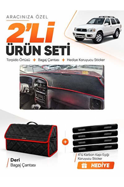 e-biz Nissan Pathfinder (1996-2000) Compatible Glove Box Cover + Leather Trun...