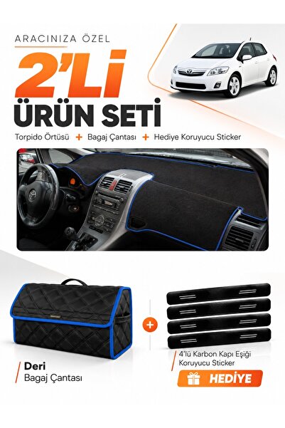 e-biz Toyota Auris E150 (2006-2012) Compatible Dashboard Cover + Leather Trun...