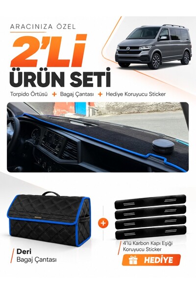 e-biz Volkswagen Transporter T7 (2021-2024) Compatible Dashboard Cover + Leat...
