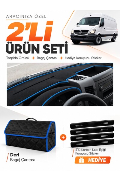 e-biz Mercedes Spri̇nter W906 (2006-2014) Compatible Dashboard Cover + Leathe...