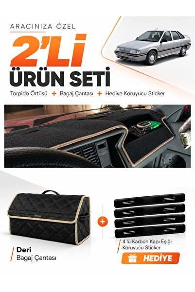 e-biz Renault 21 Manager (1990-1996) Compatible Dashboard Cover + Leather Tru...