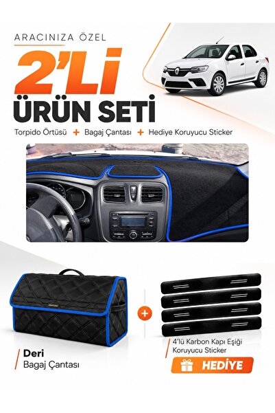 e-biz Renault Symbol Long Type.2 (2013-2021) Compatible Glove Box Cover + Lea...