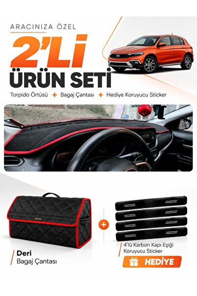 e-biz Fi̇at Egea Cross (2021-2026) Tablet-Free Compatible Glove Box Cover + L...