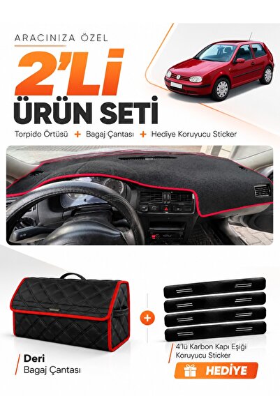 e-biz Volkswagen Golf 4 Mk4 (1997-2003) Compatible Glove Box Cover + Leather ...