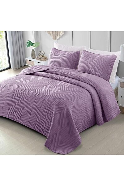 Exclusivo Mezcla Ultrasonic Full Queen Quilt Bedding Set, Lightweight White B...