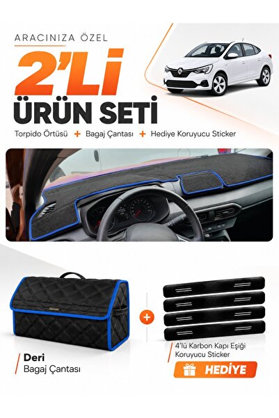 e-biz Renault Taliant Screenless (2021-2026) Compatible Torpedo Cover + Leath...