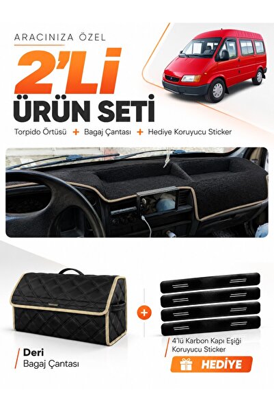 e-biz Ford Transit 1 (1986-1994) Compatible Glove Box Cover + Leather Luggage...