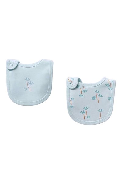 Mamman's 2-Pack 100% Cotton Combed Cotton Unisex, Newborn 0-6 Months Baby Bib