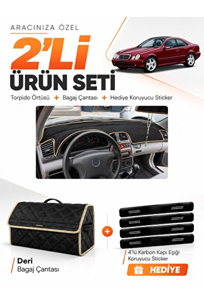 e-biz Mercedes W208-C208 Clk (1997-2002) Compatible Glove Box Cover + Leather...
