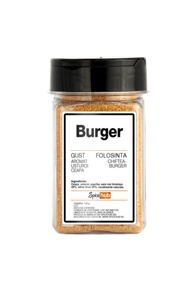 Spicehub Burger 120g SpiceHub, mix de condimente naturale pentru burgeri de v...