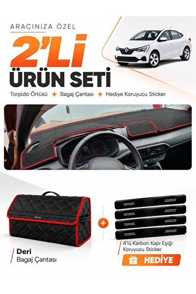 e-biz Renault Taliant Screenless (2021-2026) Compatible Torpedo Cover + Leath...