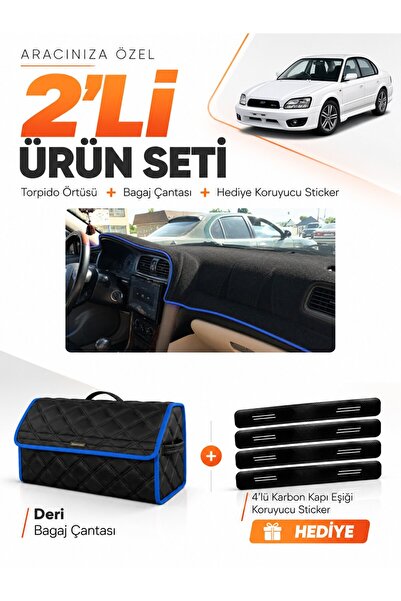 e-biz Subaru Legacy B4 (1998-2003) Compatible Glove Box Cover + Leather Trunk...