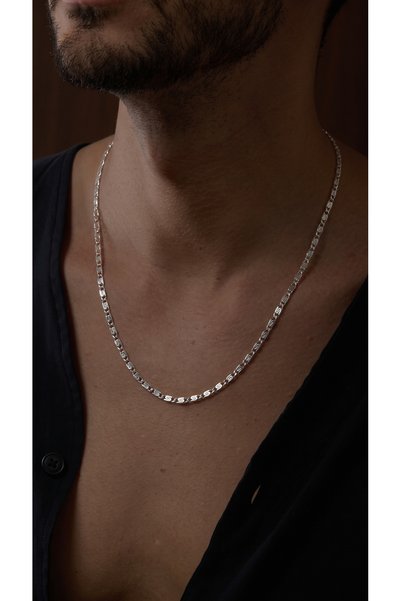 Ricco Jewellery 925 Ayar Gümüş Kuş Gözü Zincir Kolye