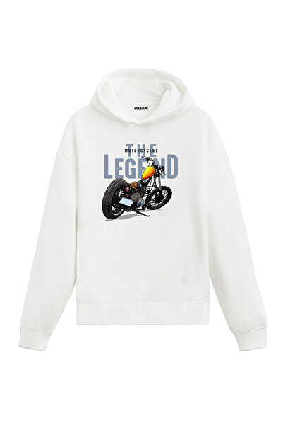 Colermi The Legend Vintage Chopper Motorcycle Design Hooded Sweatshirt