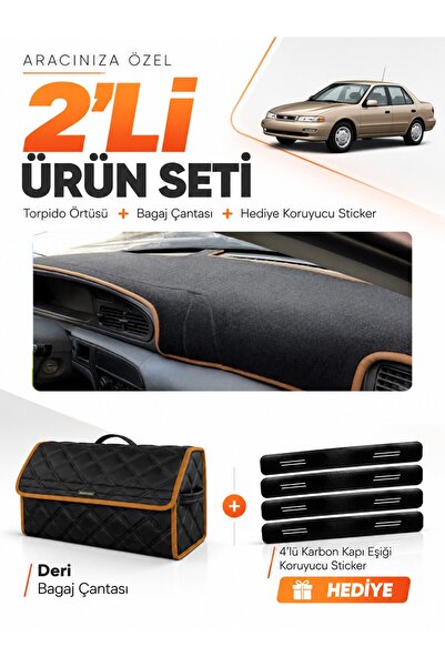 e-biz Kia Sephi̇a (1995-1998) Compatible Torpedo Cover + Leather Luggage Bag ...