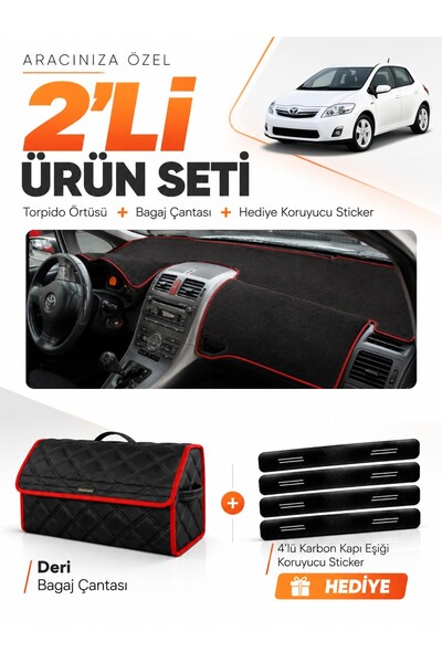 e-biz Toyota Auris E150 (2006-2012) Compatible Dashboard Cover + Leather Trun...