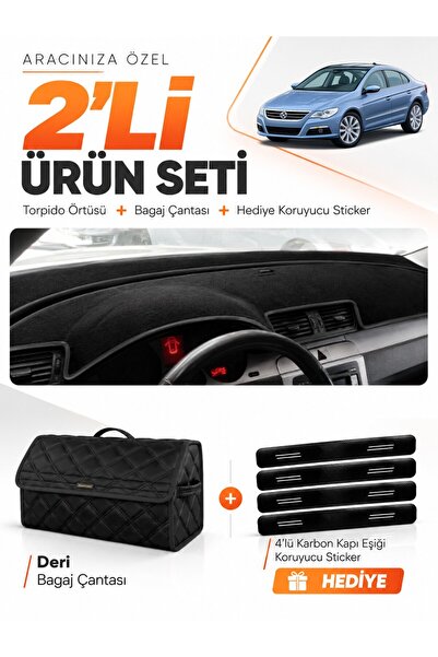 e-biz Volkswagen Passat Cc (2008-2012) Compatible Dashboard Cover + Leather T...