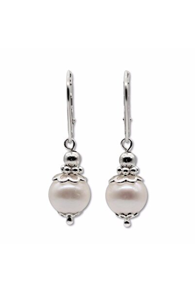 CRISTALE COOL Cercei din perle, argint 925, tip cerc închis, lungime 4 cm