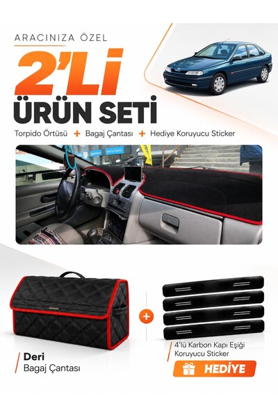 e-biz Renault Laguna 1 Airbagged (2000-2007) Compatible Glove Box Cover + Lea...
