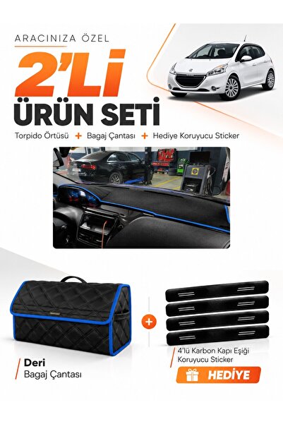 e-biz Dashboard Cover + Leather Luggage Bag + Sticker Set Compatible with Peu...