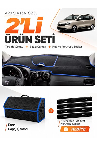 e-biz Dacia Lodgy (2010-2017) Compatible Dashboard Cover + Leather Trunk Bag ...