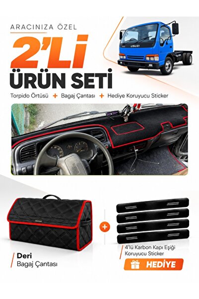 e-biz Isuzu Nkr Wide (1997-2005) Compatible Glove Box Cover + Leather Luggage...