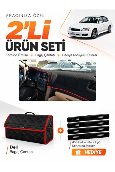 e-biz Subaru Legacy B4 (1998-2003) Compatible Glove Box Cover + Leather Trunk...