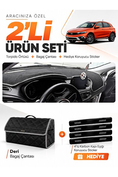 e-biz Fi̇at Egea Cross (2021-2026) Compatible Torpedo Cover with Tablet Holde...