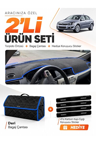 e-biz Opel Astra H (2003-2014) Compatible Dashboard Cover + Leather Trunk Bag...