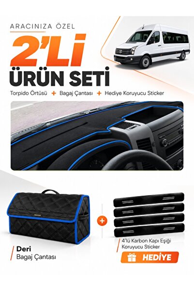 e-biz Volkswagen Crafter (2006-2014) Compatible Dashboard Cover + Leather Tru...