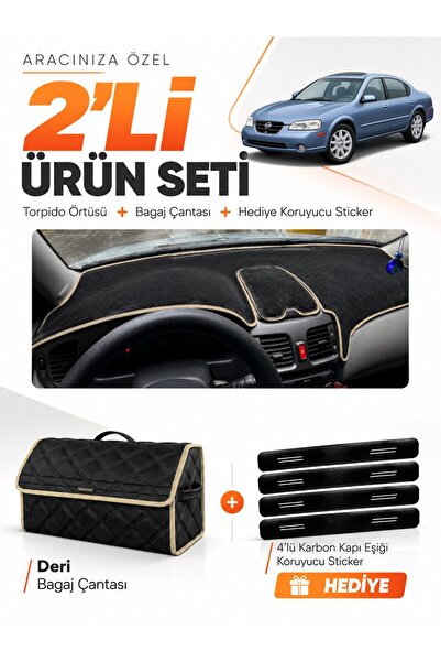 e-biz Nissan Maxima A33 (1999-2003) Compatible Torpedo Cover + Leather Trunk ...