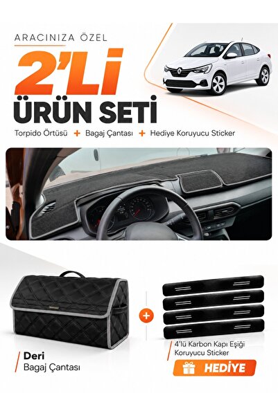 e-biz Renault Taliant Screenless (2021-2026) Compatible Torpedo Cover + Leath...