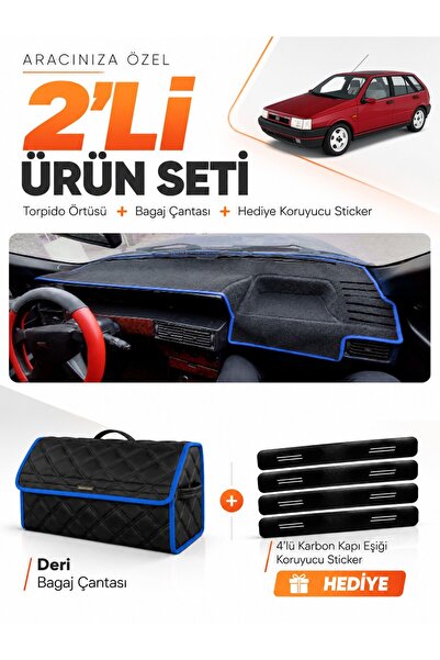 e-biz Fiat Tipo (1992-1997) Analog Console Compatible Dashboard Cover + Leath...